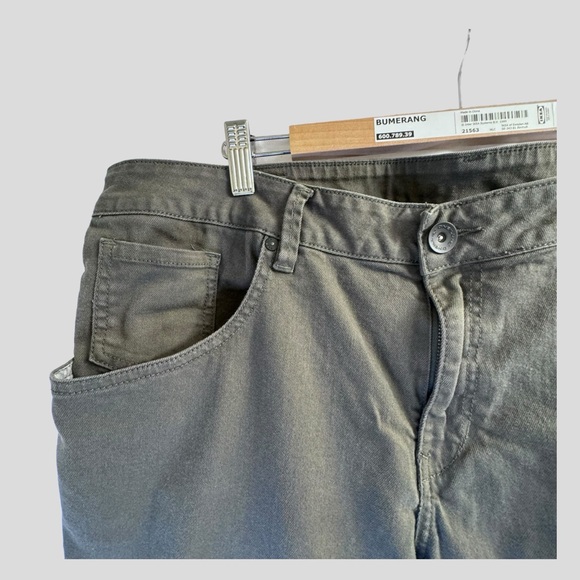 O’Neill Men's Pants 40 Green Straight-Fit Zip Fly Slim Stretchable Jeans - Picture 3 of 16